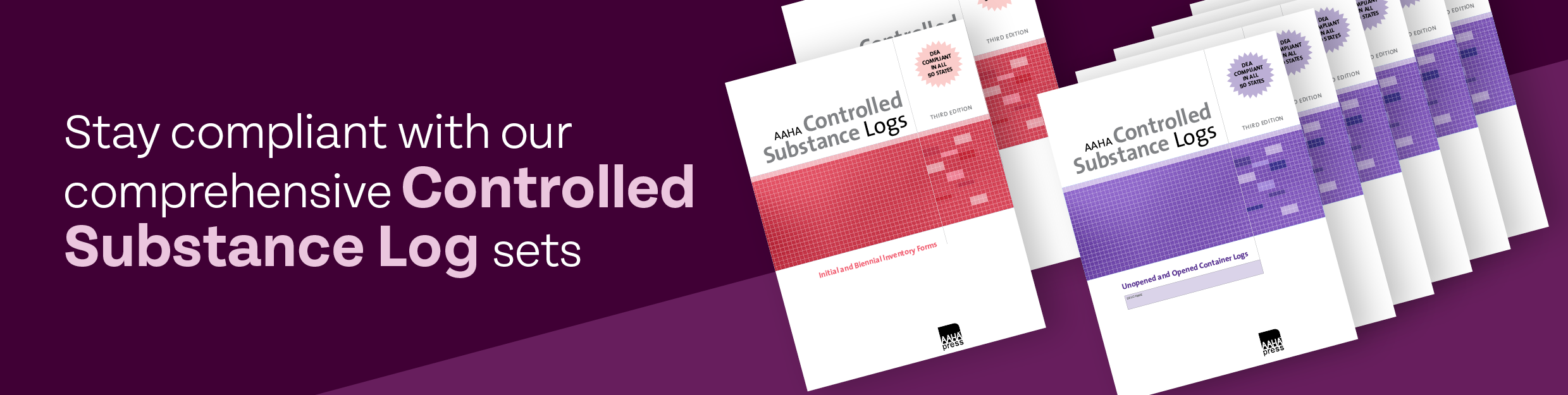 AAHA Controlled Substance Logs Set