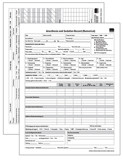 Anesthesia and Sedation Record (Numerical)