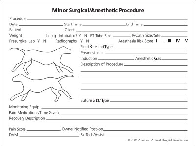 Minor Surgical/Anesthetic Procedure Sticker (Pack of 50)